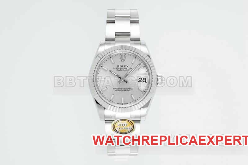 Rolex 31mm Datejust 1:1 Super A Fine imitation silver dial ARF mechanical three-link 278274