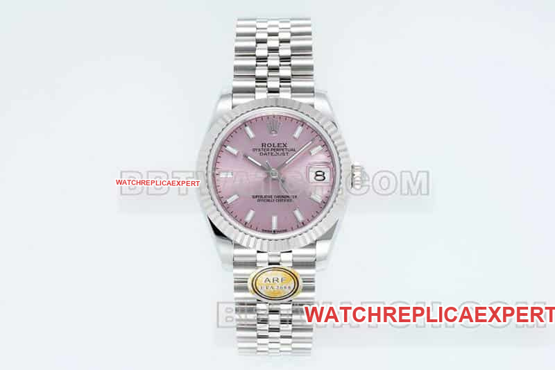 Rolex 31mm Datejust top-quality 1:1 replica pink dial ARF mechanical five-link 278274