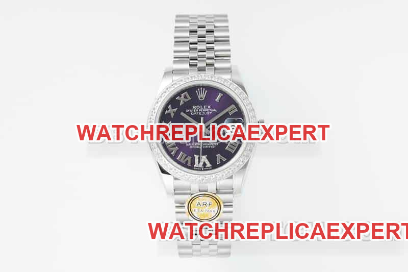 Rolex 31mm Datejust top-quality Original Factory Collectpurple dial diamond bezel ARF mechanical five-link 278289