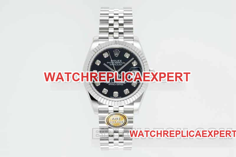 31mm Factory Rolex Logbook One-to-One Top Replica Black Plate Mechanical Five-Compartment Link 278274 ARF