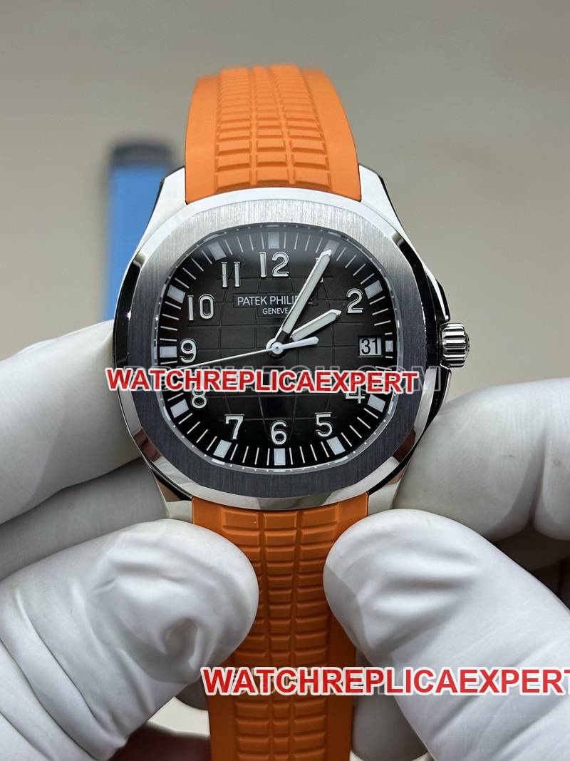 1:1 replica watches BBF factory grenade black plate mechanical orange rubber models 5167A Patek Philippe