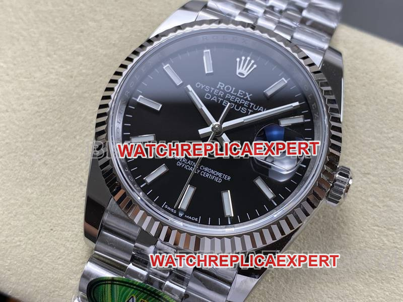 Rolextop-tier Collectwatch ARF FactoryDatejustblack dial36mmsteel bracelet front live photo