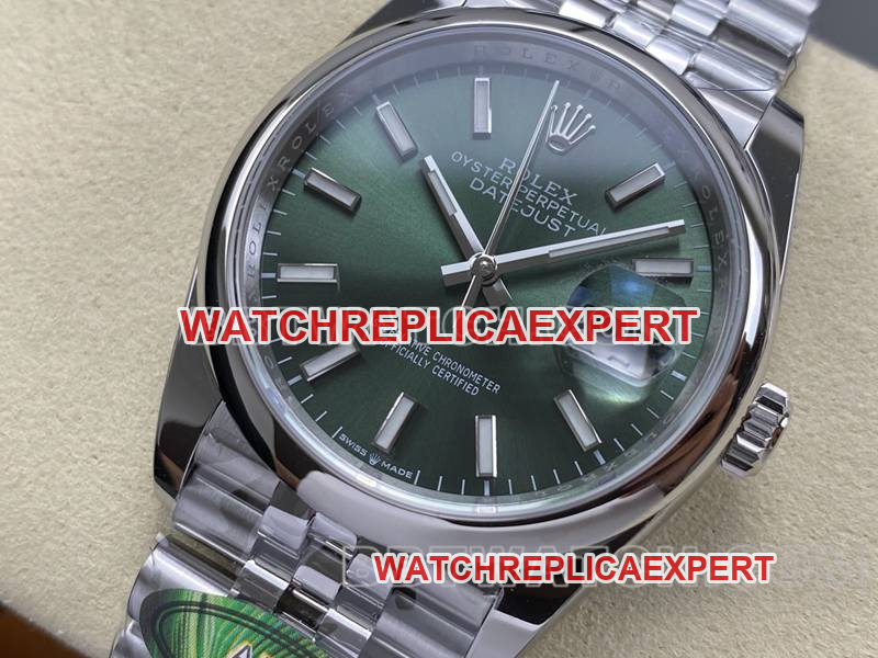 Rolex Top Replica Watches ARF Factory Log Type Green Disk Aperture 36mm Mechanical Steel strap models 36mm ARF Rolex