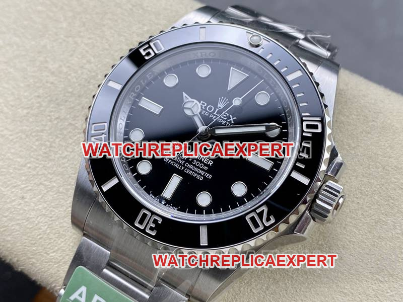 Montre Rolex de meilleure réplique ARF 41 mm, usine, Submariner sans date, noire Aqua Ghost, mouvement mécanique 3230