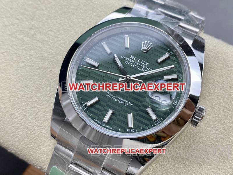 41mm ARF Rolex Factory Datejust green dial 3235 mechanical movement steel strap
