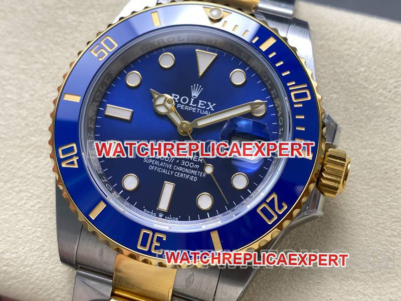 41mm ARF Rolex Submariner Intergold Blue Aqua Ghost 3235 Mouvement Mécanique