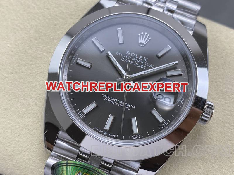 Montre Rolex réplique 41mm ARF Factory cadran gris ouvert mouvement mécanique 3235 bracelet acier modèles