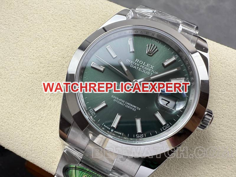 Rolex meilleures montres répliques ARF Factory log 41mm cadran vert 3235 mouvement mécanique bracelet en acier modèles 41mm ARF Rolex