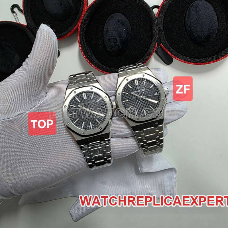 Peak Showdown: TOP vs ZF Factory 15510ST Blue Dial Replica, Genuine Comparison and Patek Philippe Fake vs Real Insights