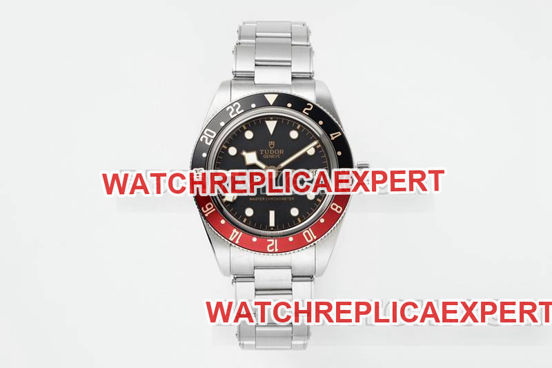 1:1 réplique montre usine Biwan cadran noir lunette rouge et noire bracelet acier mécanique modèles 39mm ZF Tudor