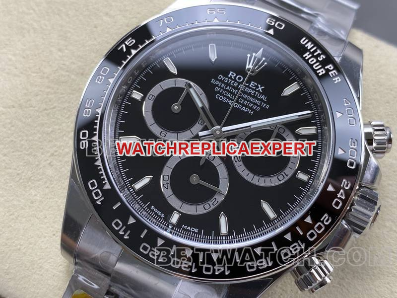 Rolex 1:1 replica watches ARF Factory Ditonner black plate spade Di 4131 mechanical movement steel belt models ARF Rolex