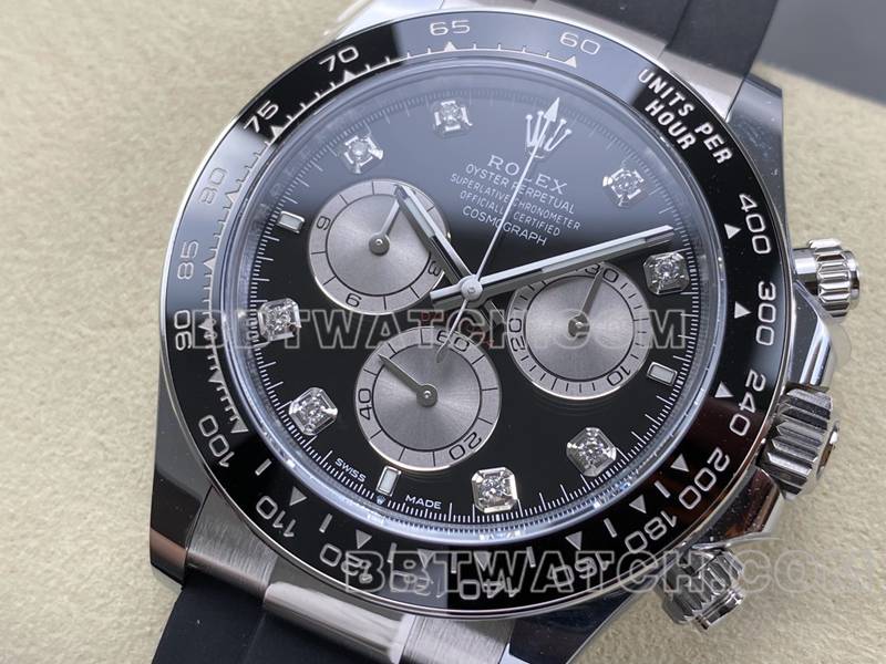 ARF best replica watches Factory Ditonner black plate 4131 mechanical movement rubber model Rolex