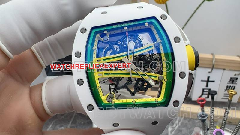 Richard Mille RM061's Best CollectWatch R Factory Hollow Disc Mechanical White Rubber Model