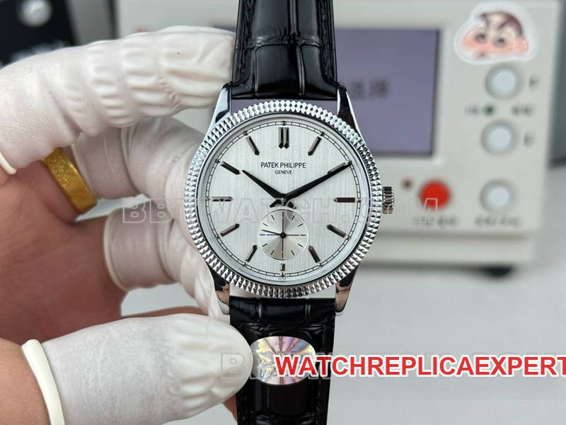 Best Replica Watches SDF Factory Classical Silver Gray Dial Studded Rings 39mm Mechanical strap models Patek Philippe