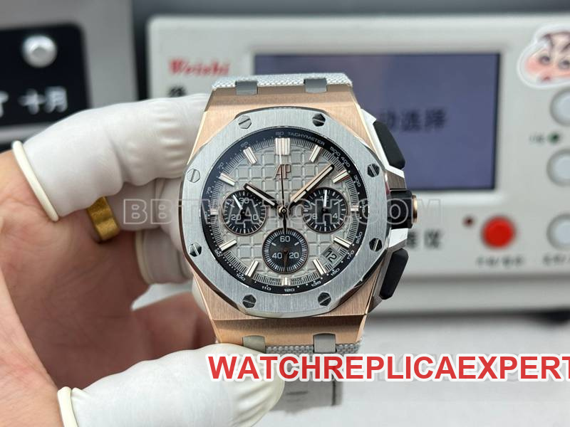 Audemars Piguet Top Replica Watches LS Factory Royal Oak Offshore 43MM Grey Dial Chronograph Mechanical Rubber Model 26420