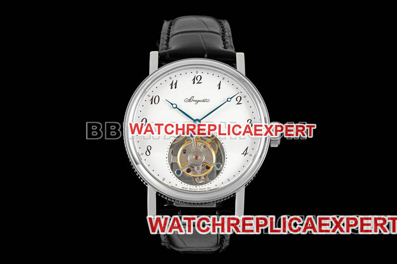 Breguet 1:1 Réplique Montres RMS Factory Classique Cadran Blanc Tourbillon Modèles De Bracelet Mécanique