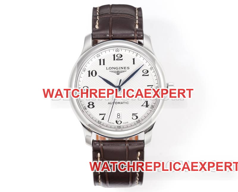 Longines best Collectwatch XC factory famous craftsman silver white dialL888 mechanical movementleather strap model front live photo