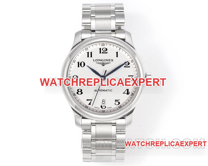 Longines 1:1 replica watches XC Factory masterpiece silver white dial L888 mechanical movement steel bracelet models