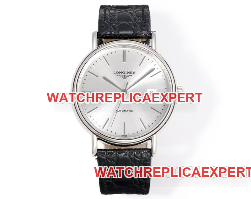 Longines Elegant Series XC Factory 40mm Silver Dial L888 Mechanical Movement Leather Strap Model
