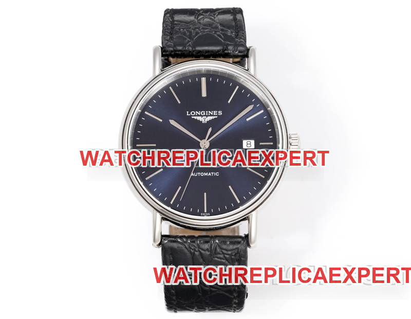 Longines 1:1 Replica Watches XC Factory Elegant 40mm Blue Dial L888 Mechanical Movement Leather Strap Models
