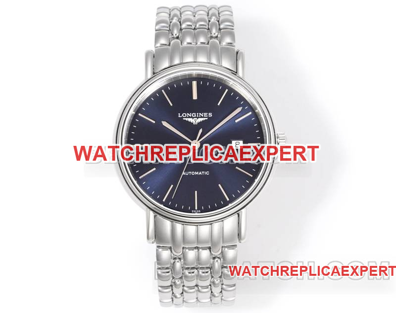 Longines Super Clone Uhr XC Factory, elegantes 40-mm-Modell mit blauem Zifferblatt, L888, mechanisches Uhrwerk und Stahlarmband