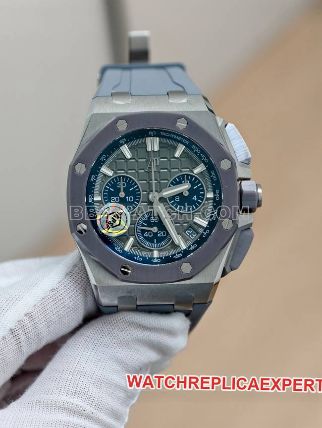 Audemars Piguet Royal Oak Offshore APS Factory Plaque grise Caoutchouc mécanique Modèle 26420 Top Répliques de montres