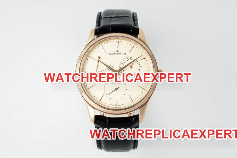 Jaeger-LeCoultre 1:1 Replica Watches APS Factory Ultra-Thin Master Rose Gold 896 Movement Power Reserve Mechanical Belt Models