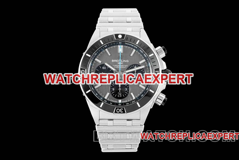 Top CollectWatches TF Factory Mechanical Chronograph Gray Dial 44mm Steel Belt Models Breitling