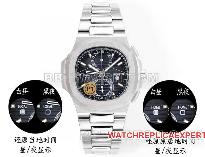 Sporty and elegant top-tier Collectwatch P1 factory Patek Philippeblue dial mechanical steel bracelet model 5990front live photo