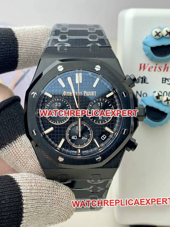Top-tier replica watch BLS factory Audemars Piguet Royal Oak black ceramic mechanical 26240 Audemars Piguet