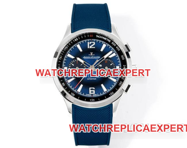 1:1 replica watch Jaeger-LeCoultre Beichen blue black dial mechanical blue rubber model