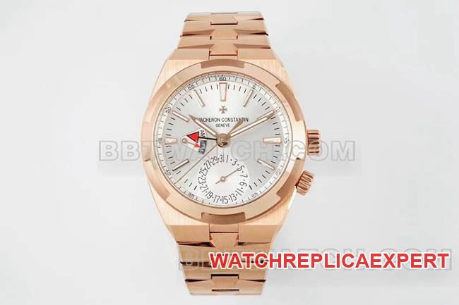 1:1 Replica Watches Vacheron Constantin V9 Factory Longitudinal Rose Gold Silver Plate Mechanical 7920V Vacheron Constantin