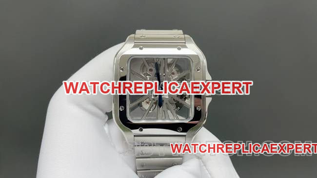 1:1 Replica Watch Cartier MLF Factory Santos Skeleton Dial Mechanical Cartier