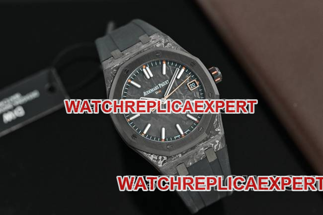 Best replica watch Audemars Piguet Royal Oak DiW factory Audemars Piguet carbon fiber orange second hand 15500