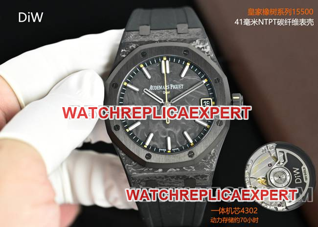 DiW Carbon Fiber Audemars Piguet Royal Oak 15500 Ultraleichte Replik-Uhr