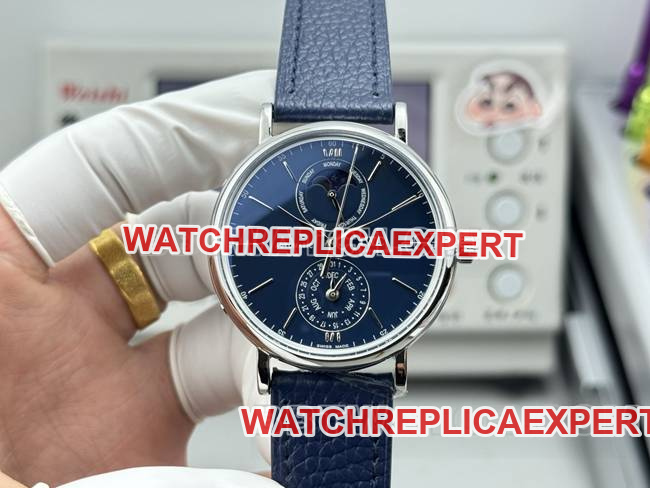 Top Replica Watches Portofino GR Factory Universal Blue Dial Blue Strap Model
