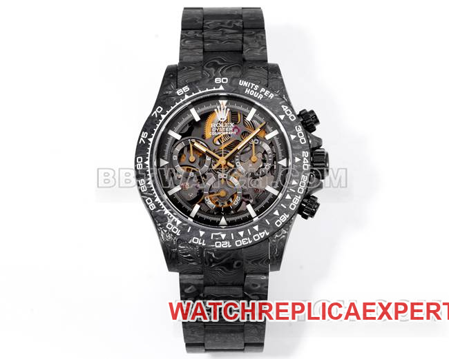 1:1 Replica Watches TWF Factory Rolex Daytona Carbon Fiber Modified Custom Yellow 40mm