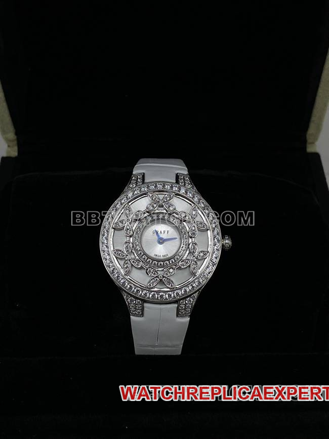 Best Replica Graff VCA Factory 33mm Quartz Movement Sapphire Crystal Diamond Ladies Watch