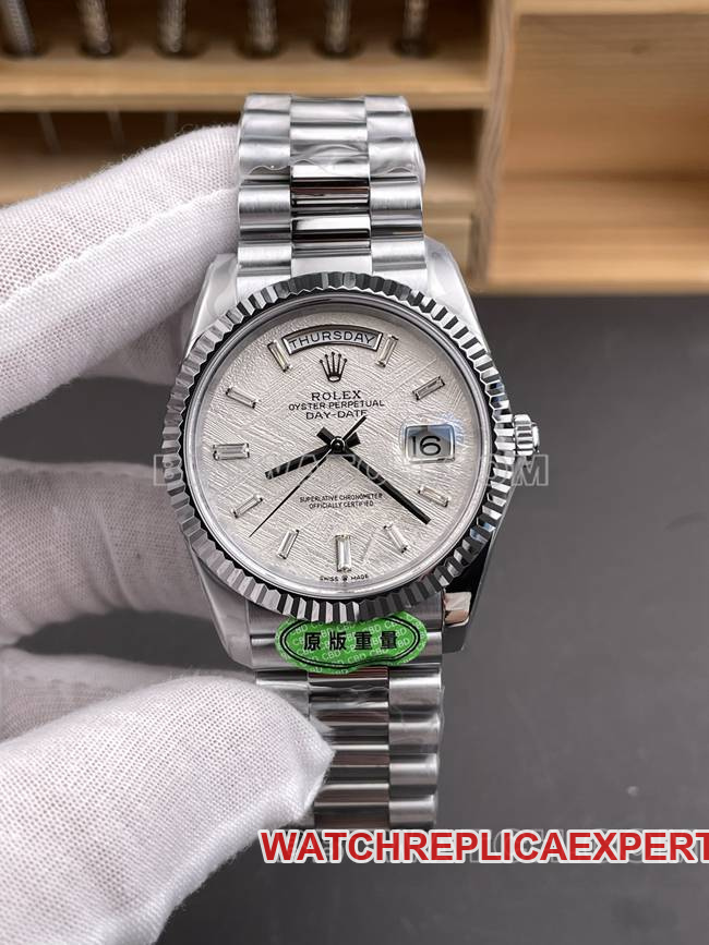 Rolex Day-Date 3255 Reloj mecánico con esfera de meteorito de 40 mm Super Clone CBD Factory