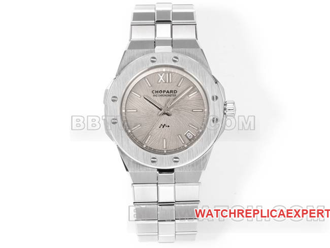 Super Clone Uhr GH Factory Chopard Alpine Eagle hellgraues Zifferblatt 41 mm