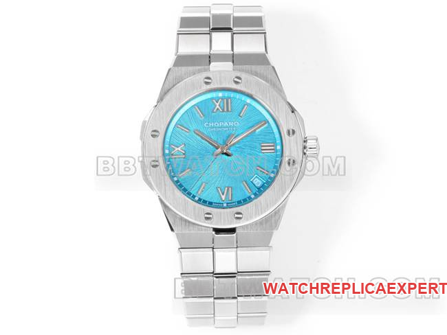 Chopard GH Factory Alpine Eagle Gemstone Cadran Bleu 41 mm Top Réplique Montre