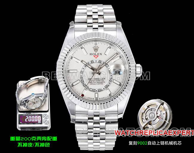 Top-Quality Rolex Sky-Dweller AR+ Factory White Dial Mechanical Watch