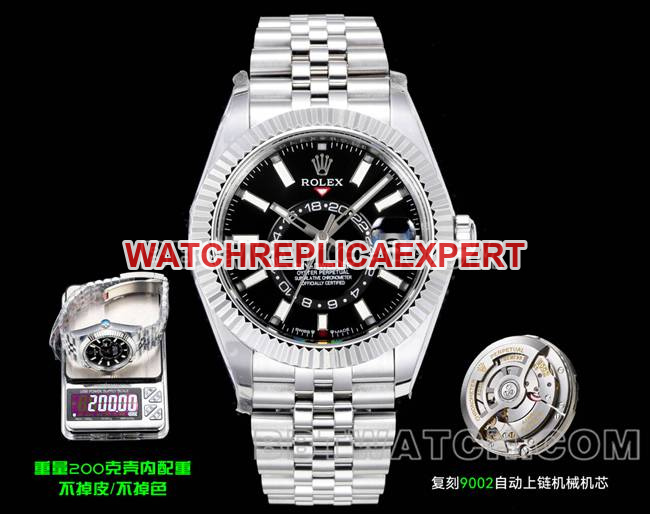 Rolex Super Clone Sky-Dweller AR+ Factory Black Dial Mechanical 2026-03-09 Navigator 200g Counterweight Version