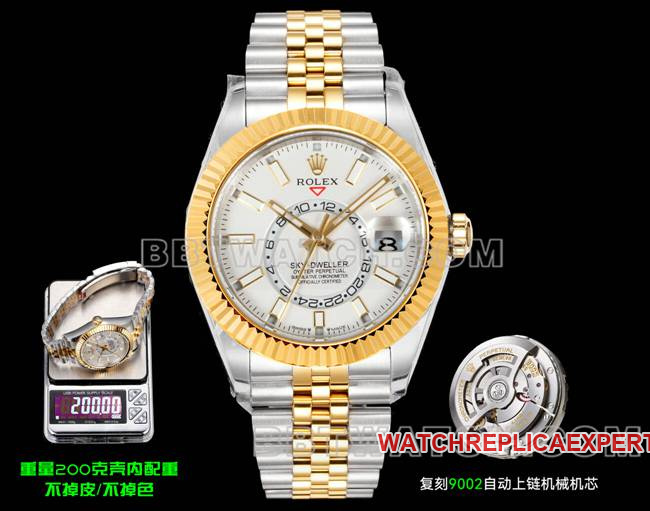 Rolex AR+ Factory Navigator White Dial Mechanical Gold 200g Counterweight Version