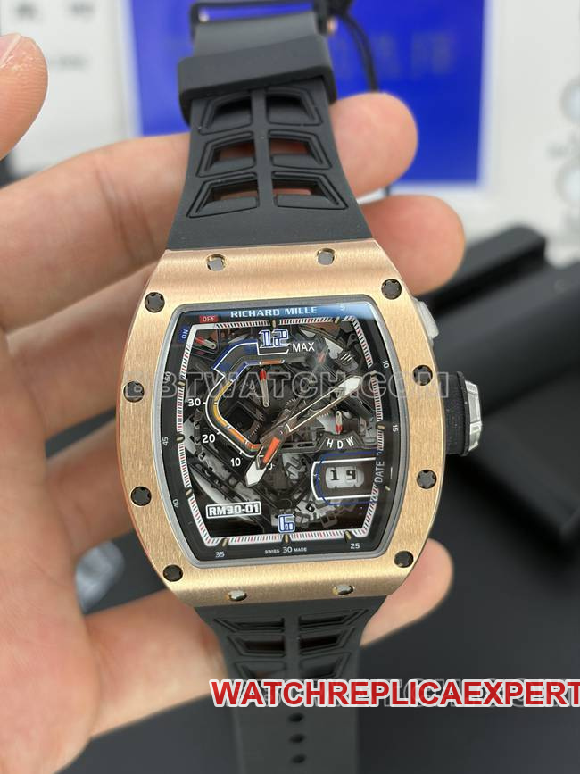 Top CollectWatch TW Factory RM30-01 Richard Mille Mechanical with Blue Crystal Case