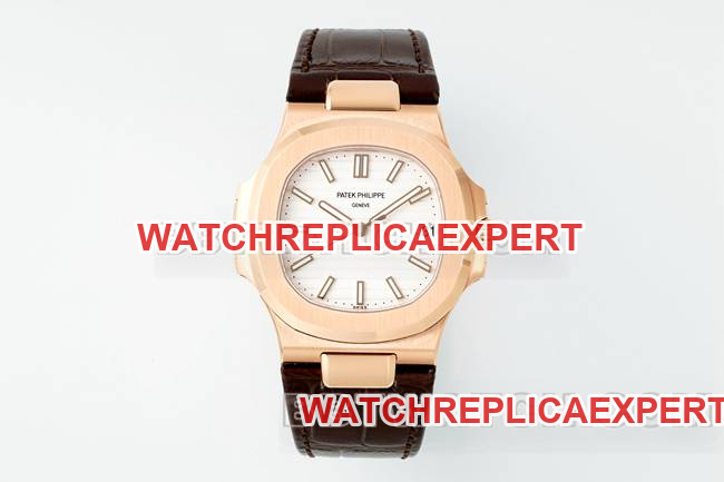 Patek Philippe Nautilus DDF Factory Original Factory Collect5711 White Dial Leather Strap