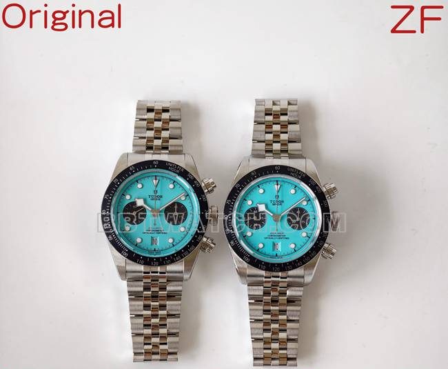 ZF Factory Tudor Black Bay 79360 Réplica de mostrador azul de primeira qualidade: comparação genuína lado a lado
