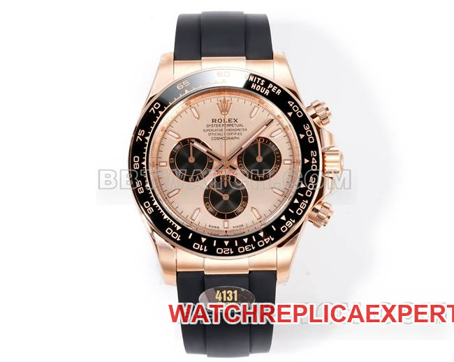 Rolex Super Clone Daytona JF Factory Rose Gold Dial 4131 Mechanical Watch