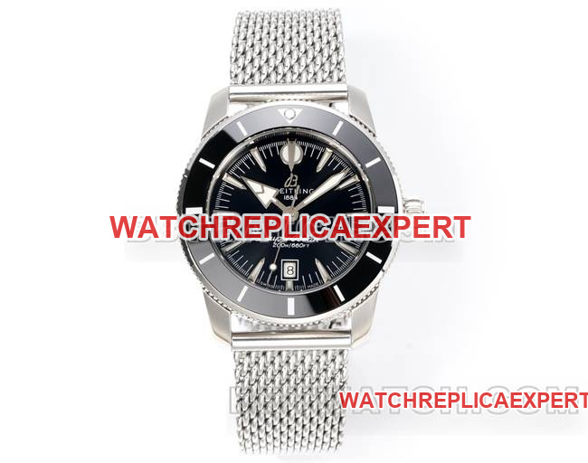 Breitling Superocean Héritage BLS Factory Top-Tier Collectwith Black Dial, Steel Strap and Ceramic Inlaid Bezel