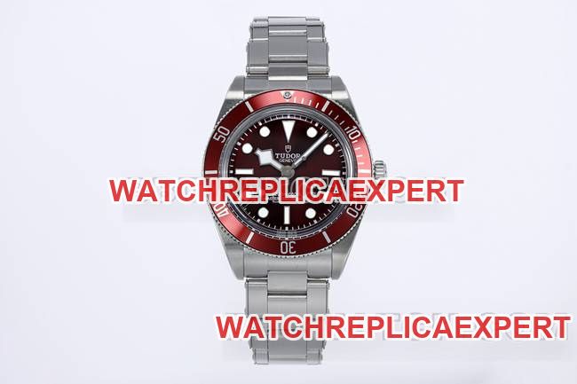 Premium Collectwatch ZF Factory Tudor Black Bay with deep red dial and steel bracelet